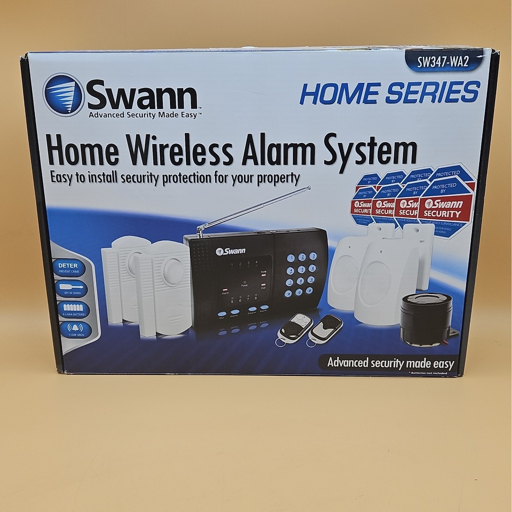Swann Home Wireless Alarm System SW347-WA2 Brand New Security System
